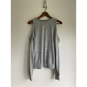 Abercrombie & Fitch Gray Cold Shoulder Sweater - Size S